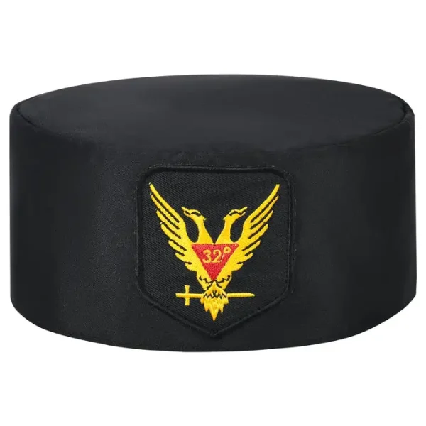 32nd Degree Scottish Rite Crown Cap - Wings Up Red & Yellow