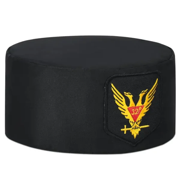 32nd Degree Scottish Rite Crown Cap - Wings Up Red & Yellow