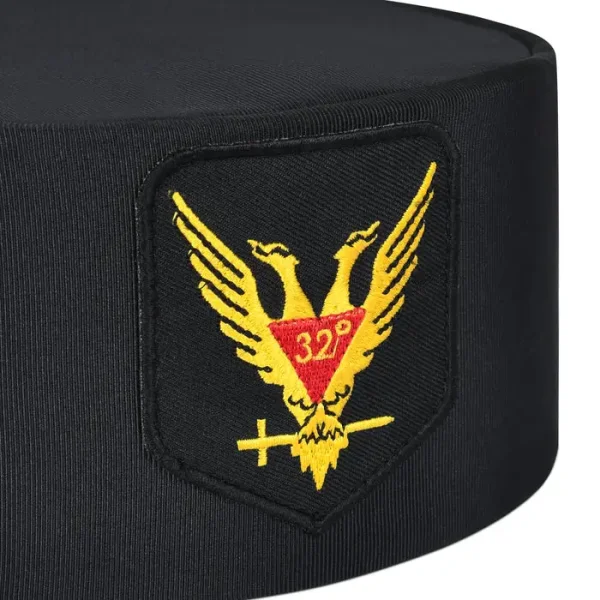 32nd Degree Scottish Rite Crown Cap - Wings Up Red & Yellow