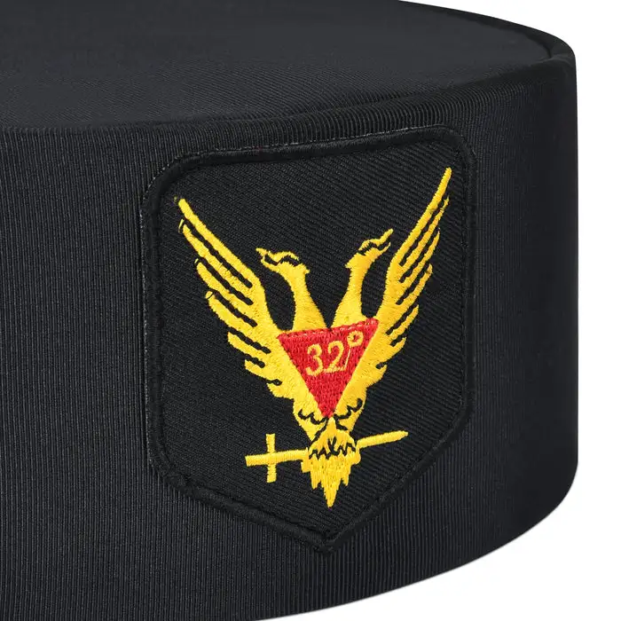 32nd Degree Scottish Rite Crown Cap – Wings Up Red & Yellow