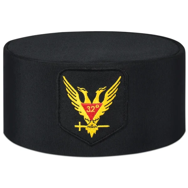 32nd Degree Scottish Rite Crown Cap - Wings Up Red & Yellow 32nd Degree Scottish Rite Crown Cap - Wings Up Red & Yellow