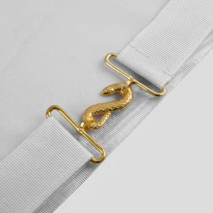 33rd Degree Scottish Rite Apron - Hand Embroidery Gold Bullion Wings Up All Countries Flags