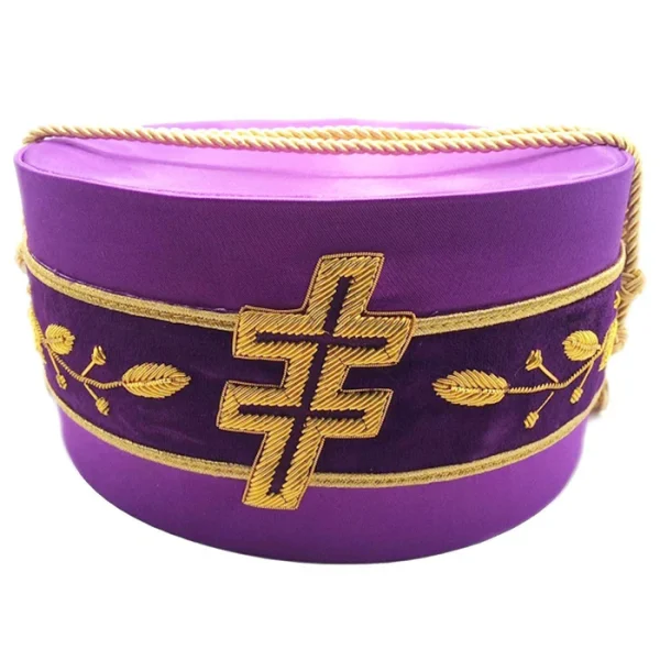 33rd Degree Scottish Rite Crown Cap - Purple Silk 33rd Degree Scottish Rite Crown Cap - Purple Silk