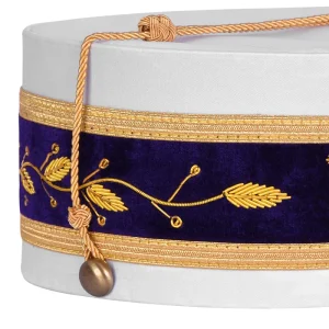 33rd Degree Scottish Rite Crown Cap - Wings Down Hand Embroidery with Gold Bullion