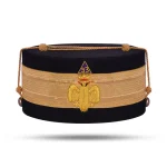 Black Cordura 33rd Degree Scottish Rite Crown Cap - Gold Bullion
