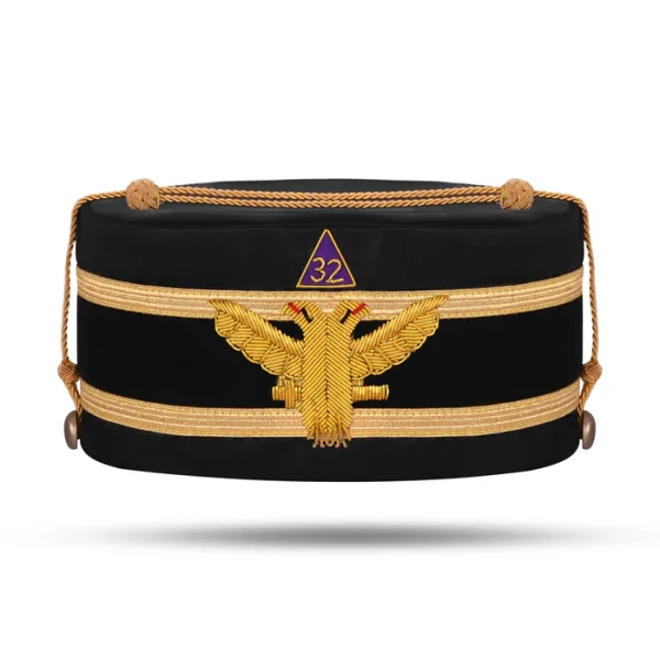 32nd Degree Scottish Rite Crown Cap - Wings Up with Gold Cord