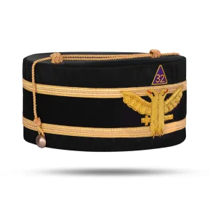 32nd Degree Scottish Rite Crown Cap - Wings Up with Gold Cord