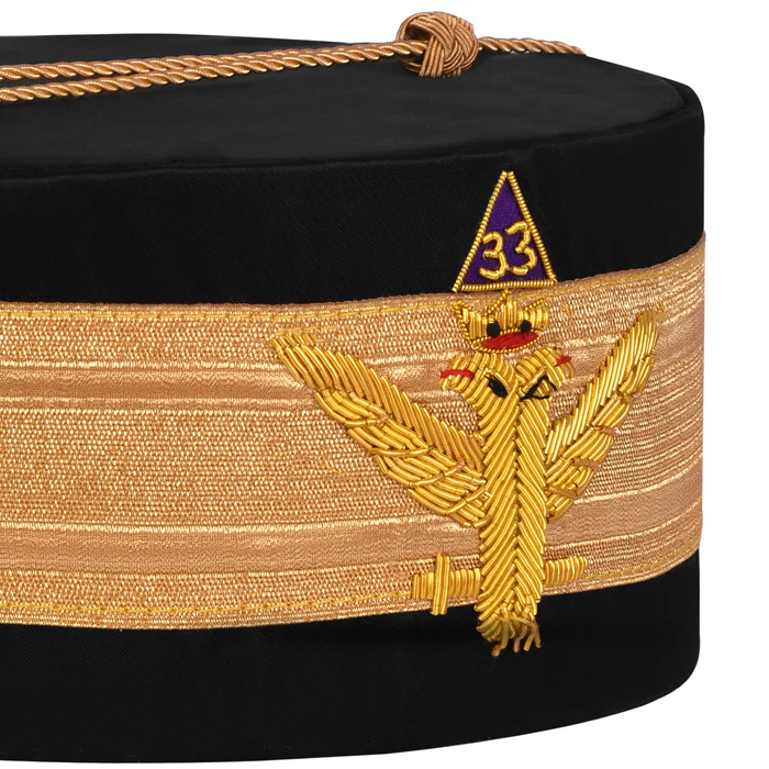 33rd Degree Scottish Rite Crown Cap – Wings Up with Gold Bullion Emblem