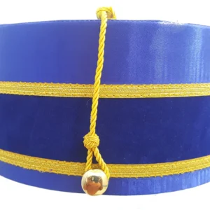 32nd Degree Scottish Rite Crown Cap - Wings Down Blue Hand Embroidery