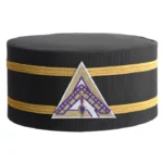 Masons Royal & Select Masters English Regulation Crown Cap - White Patch & Double Braid