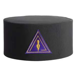 Royal & Select Masters English Regulation Crown Cap - Black Rayon with Purple Patch