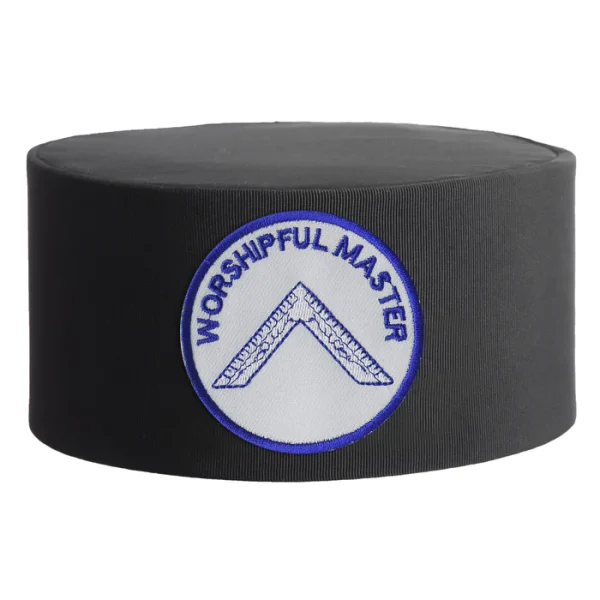 Worshipful Master Blue Lodge Crown Cap - White & Blue