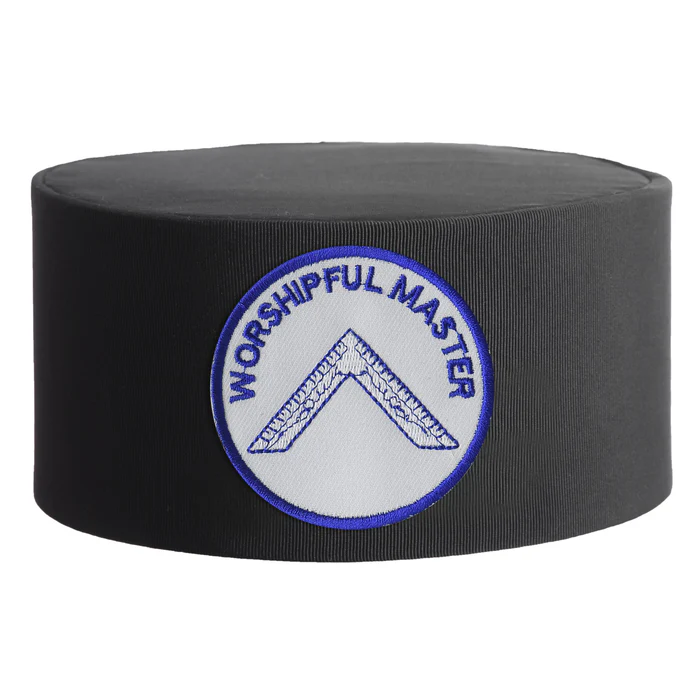 Worshipful Master Blue Lodge Crown Cap – White & Blue