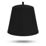 Masonic Plain Fez Hat - Black Wool with Various Tassel Colors