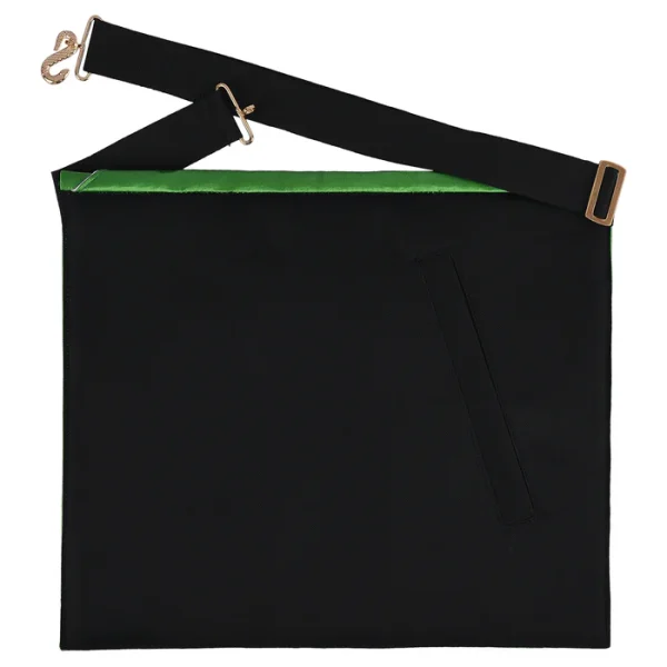 5th Degree Perfect Master Scottish Rite Apron - Green Silk Machine Embroidery 3 5th Degree Perfect Master Scottish Rite Apron - Green Silk Machine Embroidery