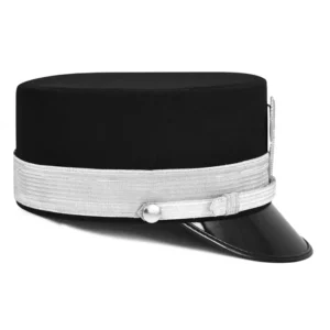 Sir Knight Knights Templar Commandery Fatigue Cap - Silver Metal