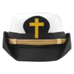 Knights Templar Fatigue Cap | Red Cross With Gold Strap