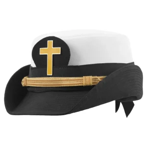 Knights Templar Commandery Fatigue Cap - Gold Metal Emblem