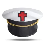 Sir Knight Knights Templar Commandery Fatigue Cap Red Cross Emblem