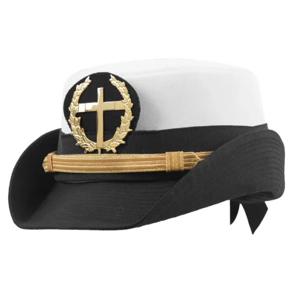 Knights Templar Commandery Fatigue Cap - Gold Cross with Wreath