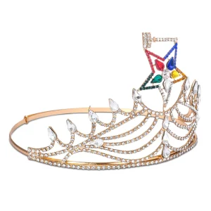 Worthy Matron OES Crown - Colorful Star