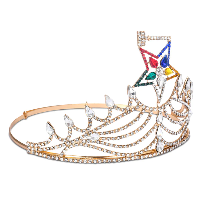 Worthy Matron OES Crown – Colorful Star