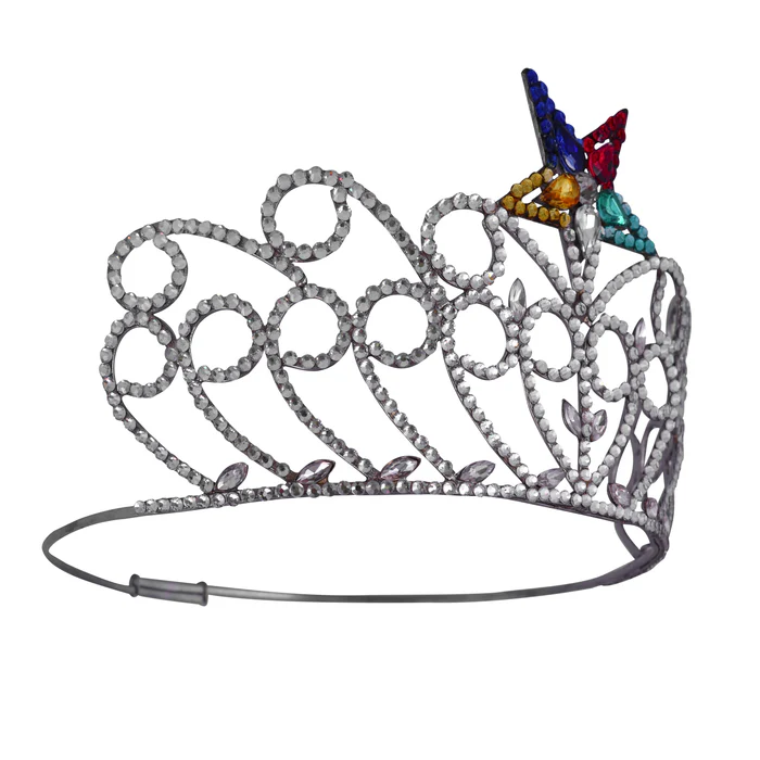 OES Crown – Rhodium Plating with One Colorful Star