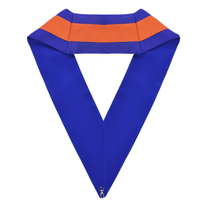 St. Lawrence the Martyr AMD Officer Collar – Blue & Orange Ribbon