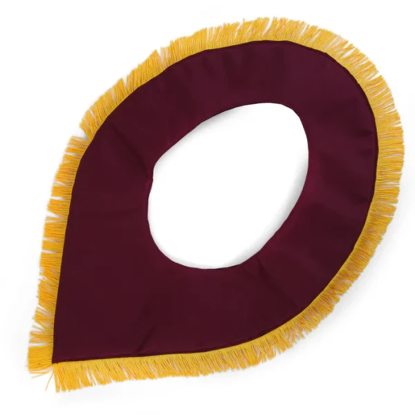 Order of the Amaranth Collar - Maroon Velvet with Yellow Braid & Fringe