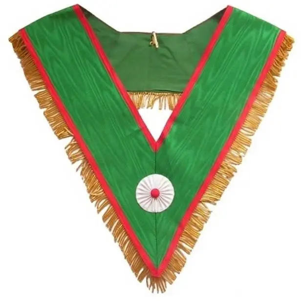 Knights of St. Andrew Scottish Rite English Regulation Collar – Green with Fringe