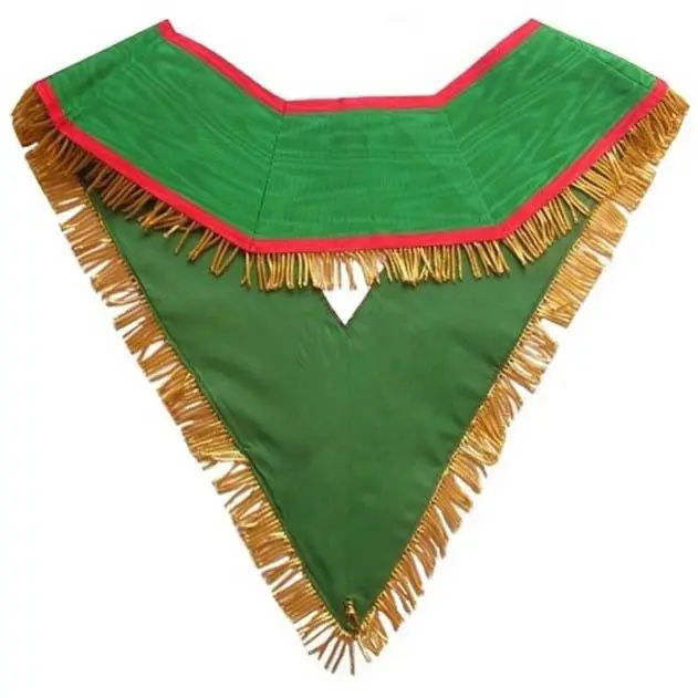 Knights of St. Andrew Scottish Rite English Regulation Collar – Green with Fringe