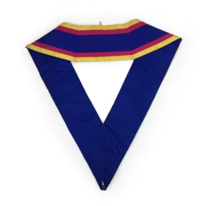 Grand Officers Mark Collar - Pink & Blue with Gold Bullion