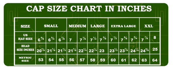 Caps Size Chart