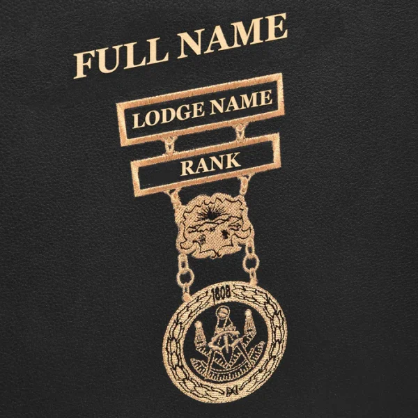 District Deputy Grand Master Blue Lodge Apron Case - Hand Embroidery Personalization 2 District Deputy Grand Master Blue Lodge Apron Case - Hand Embroidery Personalization