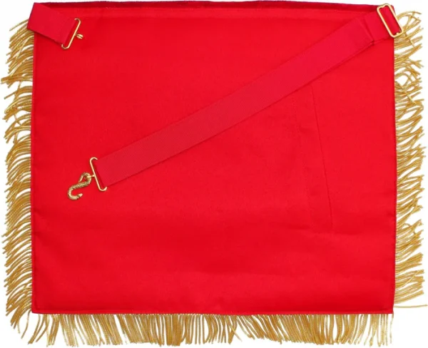 Grand High Priest Royal Arch Chapter Apron - Red Velvet 1 Grand High Priest Royal Arch Chapter Apron - Red Velvet