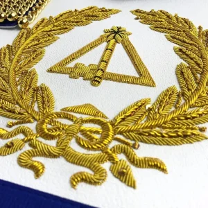 Grand Officers English Royal Arch Apron - Red & Blue