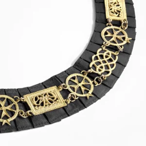 Home 70 Grand Officers Malta Regulation Chain Collar - Gold Plated