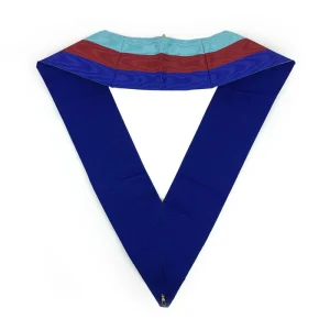 Grand Officers Royal Arch Chapter Collar - Three Colour Moire 5 Grand Officers Royal Arch Chapter Collar - Three Colour Moire
