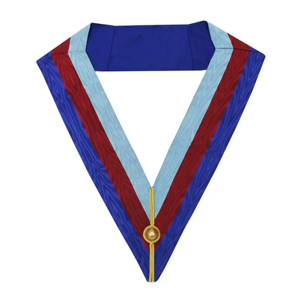 Grand Officers Royal Arch Chapter Collar - Three Colour Moire Grand Officers Royal Arch Chapter Collar - Three Colour Moire