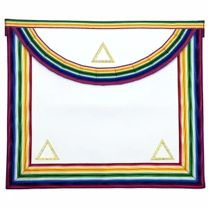 Grand Officers Royal Ark Mariner AMD Apron - Gold & Multi Colour