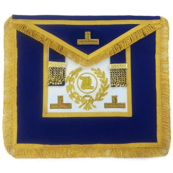 Grand Orator Craft English Regulation Apron - Royal Blue Hand Embroidery Grand Orator Craft English Regulation Apron - Royal Blue Hand Embroidery