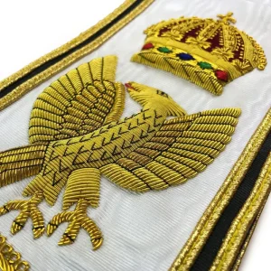 Grand RCC Red Cross of Constantine Sash - White Moire Ribbon