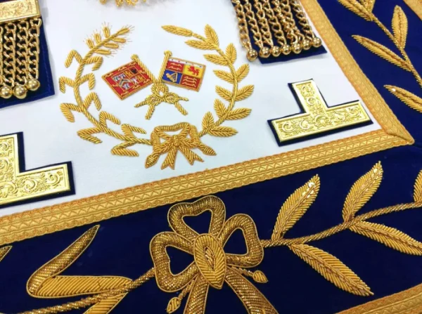 Grand Standard Bearer Craft English Regulation Apron - Royal Blue 1 Grand Standard Bearer Craft English Regulation Apron - Royal Blue