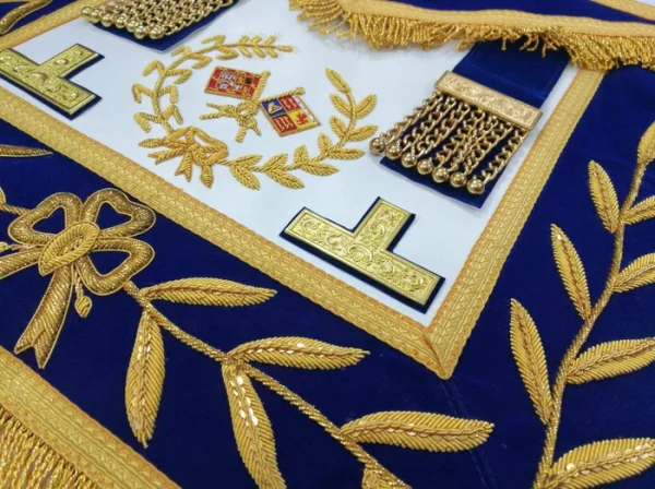 Grand Standard Bearer Craft English Regulation Apron - Royal Blue 2 Grand Standard Bearer Craft English Regulation Apron - Royal Blue