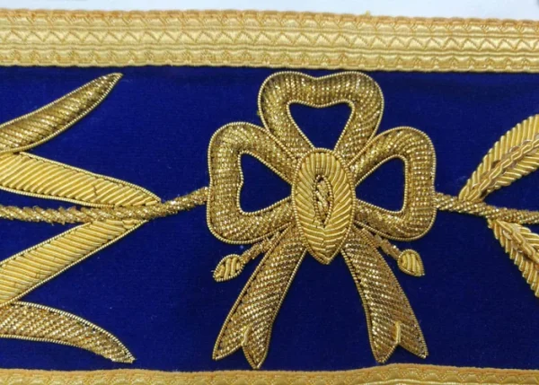Grand Standard Bearer Craft English Regulation Apron - Royal Blue 4 Grand Standard Bearer Craft English Regulation Apron - Royal Blue