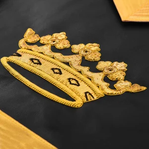 Grand Tiler of Solomon Allied Masonic Degrees Apron - Hand Embroidery Gold Bullion 12 Grand Tiler of Solomon Allied Masonic Degrees Apron - Hand Embroidery Gold Bullion
