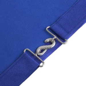 Junior Deacon Blue Lodge Officer Apron - Royal Blue With White Fringe 9 Junior Deacon Blue Lodge Officer Apron - Royal Blue With White Fringe