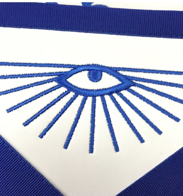 Junior Deacon Blue Lodge Officer Apron - Royal Blue with Wreath 1 Junior Steward Blue Lodge Officer Apron - Royal Blue with Wreath