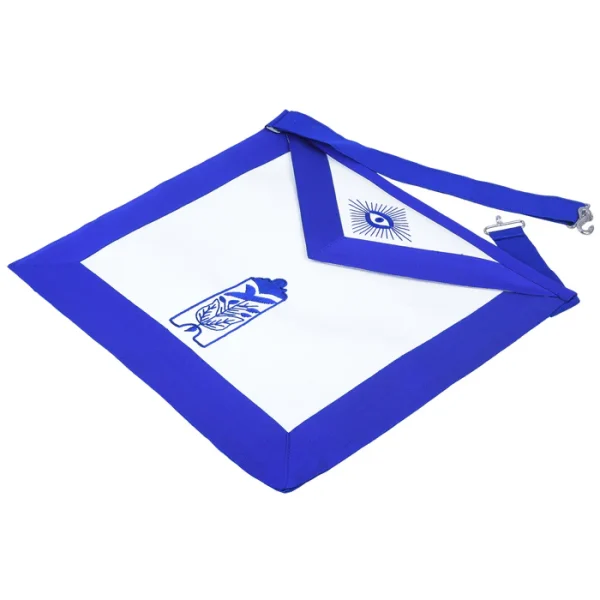 Junior Warden Blue Lodge Officer Apron - Machine Embroidery 1 Junior Warden Apron - Machine Embroidery