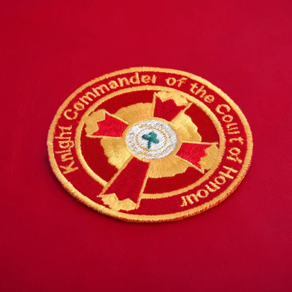 Knight Commander of the Court of Honour Scottish Rite Crown Cap Case - Red Imitation Leather 2 Knight Commander of the Court of Honour Scottish Rite Crown Cap Case - Red Imitation Leather